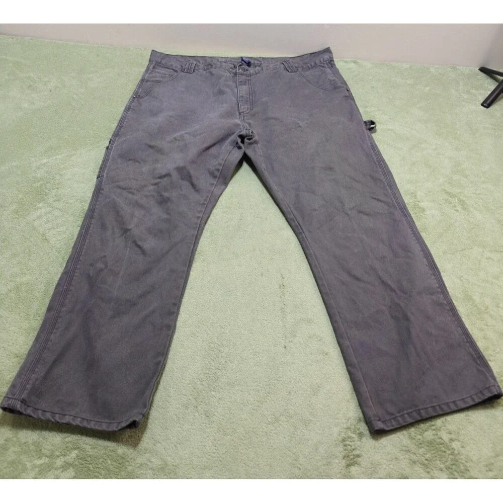 Dickies Pants Mens 44x30 Brown Canvas Work Carpenter Hammer Loop Utility Y2K